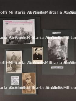 Lot de 9 photos nominatives de la Légion Wallonie. Lot of 9 nominative photos of the Walloon Legion.