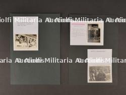 Ensemble de trois photos originales et inédites de la Légion Wallonie. Set of three original and unpublished photos of the Walloon Legion.
