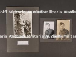 Deux photos originales du Volontaire Michel Dumoulin. Two original photos of Volunteer Michel Dumoulin.
