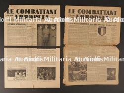 Journaux Le Combattant Européen. Newspapers The European Fighter.