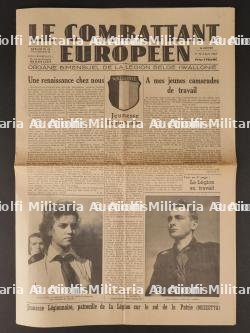 Journal le Combattant Européen. Newspapers The European Fighter.