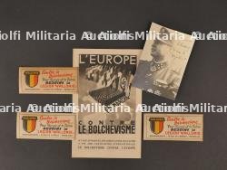 Ensemble de documents sur la Légion Wallonie. Set of documents on the Walloon Legion