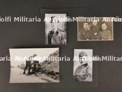 Ensemble de trois photos de la Légion Wallonie. Set of three photos of the Walloon Legion.