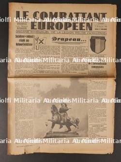 Journal le Combattant Européen. Newspapers The European Fighter.