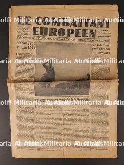 Journal le Combattant Européen. Newspapers The European Fighter.