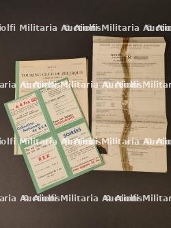 Passeport d’un ouvrier Belge en Allemagne. Passport of a Belgian worker in Germany.