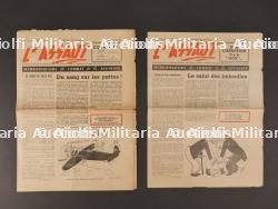 Journaux l'assaut. Newspapers assault.