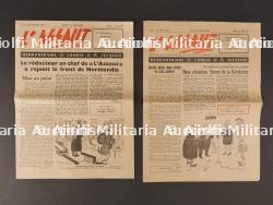 Journaux l'assaut. Newspapers assault.