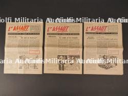 Journaux l'assaut. Newspapers assault.