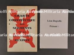 Chartre Constitutive des Serments de la Jeunesse Rexiste. Constitutive Charter of the Oaths of the Youth Rexist.