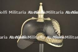 Casque a pointe de sous-officier de Police. German Police senior NCO spiked helmet. Polizei Unteroffizier Pickelhaube — photo 6