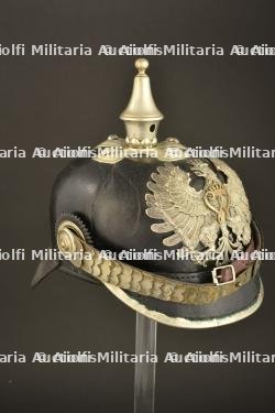 Casque a pointe de sous-officier de Police. German Police senior NCO spiked helmet. Polizei Unteroffizier Pickelhaube — photo 7