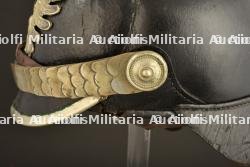 Casque a pointe de sous-officier de Police. German Police senior NCO spiked helmet. Polizei Unteroffizier Pickelhaube — photo 8