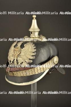Casque a pointe de sous-officier de Police. German Police senior NCO spiked helmet. Polizei Unteroffizier Pickelhaube — photo 9