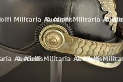 Casque a pointe de sous-officier de Police. German Police senior NCO spiked helmet. Polizei Unteroffizier Pickelhaube — photo 14
