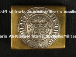 Boucle ceinture Wurttenberg. Wurttenberg belt buckle.