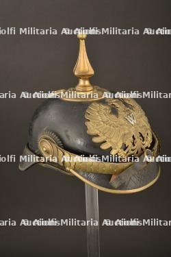 Casque d officier des douanes. Imperial german customs officer spiked helmet. Preussen Zollbeamter Pickelhaube — miniature 9