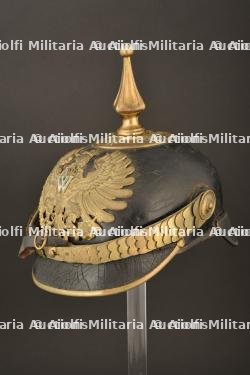Casque d officier des douanes. Imperial german customs officer spiked helmet. Preussen Zollbeamter Pickelhaube — photo 10