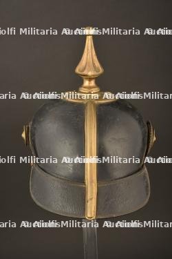 Casque d officier des douanes. Imperial german customs officer spiked helmet. Preussen Zollbeamter Pickelhaube — miniature 11