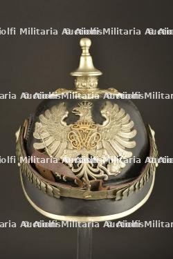 Casque a pointe de sous-officier de Police. German Police senior NCO spiked helmet — miniature 1
