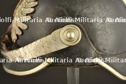 Casque a pointe de sous-officier de Police. German Police senior NCO spiked helmet — miniature 5