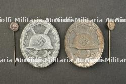 Médailles blessés argent. Wounded silver medals.