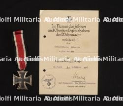 EK II avec diplôme. EK II with diploma.