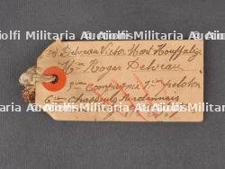 Superbe ensemble 6e Chasseurs Ardennais veste, plaque d'identité, photos et documents du soldat Delveau. Superb set from the 6th Ardennes Chasseurs including tunic, identity tag, photos and documents of soldier Delveau — miniature 11