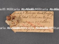 Superbe ensemble 6e Chasseurs Ardennais veste, plaque d'identité, photos et documents du soldat Delveau. Superb set from the 6th Ardennes Chasseurs including tunic, identity tag, photos and documents of soldier Delveau — miniature 12