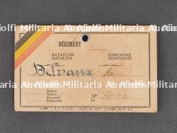 Superbe ensemble 6e Chasseurs Ardennais veste, plaque d'identité, photos et documents du soldat Delveau. Superb set from the 6th Ardennes Chasseurs including tunic, identity tag, photos and documents of soldier Delveau — miniature 13