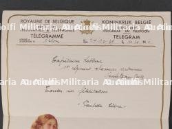 Ensemble sabre, documents et chemise de prisonnier du Colonel Leblanc des Chasseurs Ardennais. Set including sabre, documents and prisoner shirt of Colonel Leblanc from the Ardennes Chasseurs — photo 13