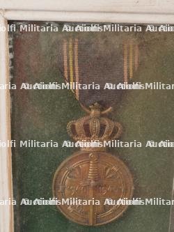 Ensemble valise, pantalon, médailles et musette d'un Chasseur Ardennais prisonnier. Set including suitcase, trousers, medals and satchel of a captured Ardennes Chasseur — photo 20