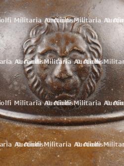 Casque Belge WWI avec impact. Belgian WWI helmet with impact — miniature 3