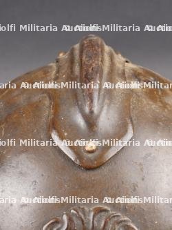 Casque Belge WWI avec impact. Belgian WWI helmet with impact — miniature 4