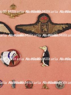 Lot de l'aviateur belge et RAF Willy Lorent dont veste et insignes. Set belonging to Belgian aviator and RAF member Willy Lorent including tunic and insignia — miniature 5