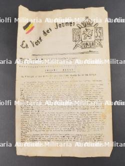 Lot Résistance Belge, presse clandestine et insignes. Belgian Resistance lot including clandestine press and insignia — miniature 11