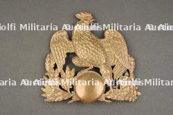 Plaque de shako ouvrier administration militaire.