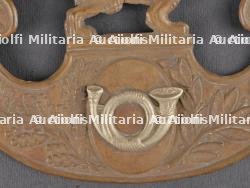 Rare plaque de shako de voltigeur belge. Rare Belgian voltigeur shako plate — miniature 2