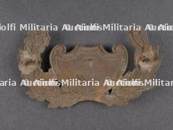 Hausse col belge 1850 et cuivreries. Belgian gorget from 1850 with brass fittings — miniature 3