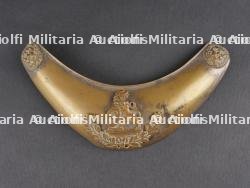 Hausse col belge 1850 et cuivreries. Belgian gorget from 1850 with brass fittings — miniature 6