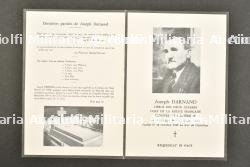 Avis de décès Joseph Darnand.