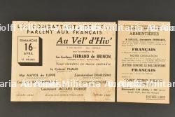 Ensemble de tracts de propagande LVF.