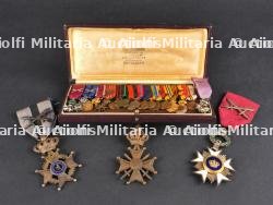 Belgique 1914-1918 et 1940-1945 ensemble de médailles et réductions. Belgium 1914–1918 and 1940–1945 medal and miniature set