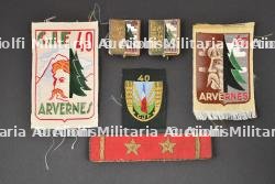 Ensemble d'insignes du Groupement 40.