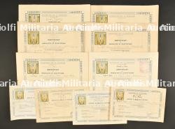Ensemble de certificats de moralité.