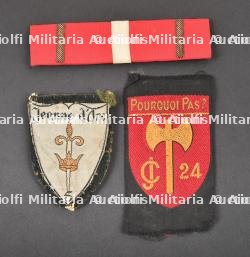 Ensemble d'insignes du Groupement 24.