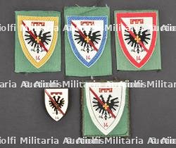 Ensemble d'insignes tissu du Groupement 14.