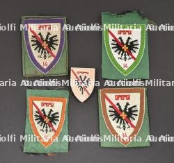 Ensemble d'insignes tissu du Groupement 14