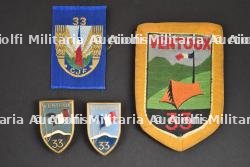 Ensemble d'insignes du Groupement 33