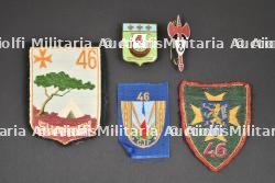 Ensemble d'insignes du Groupement 46.